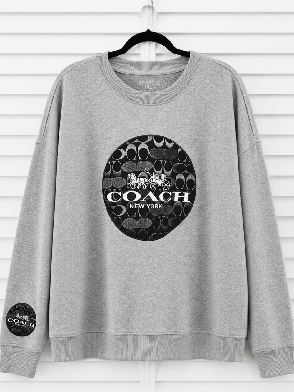 Plus Size Grey Logo Sweatshirt